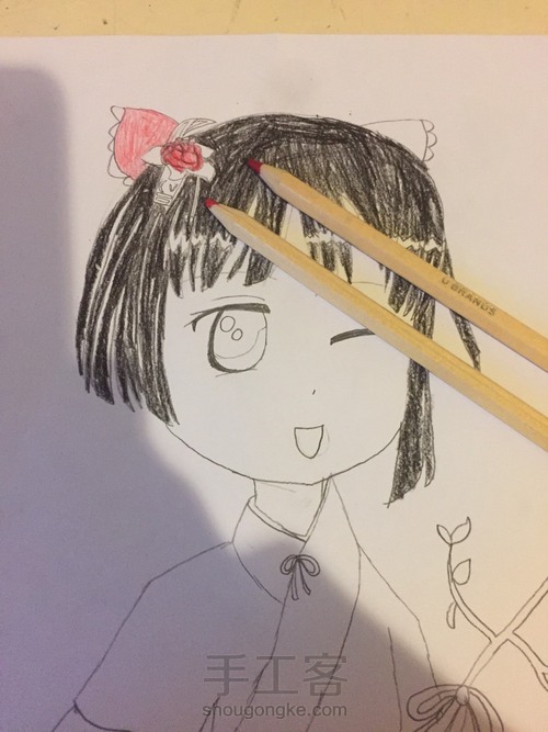 萌萌和服少女（1）
 第3步