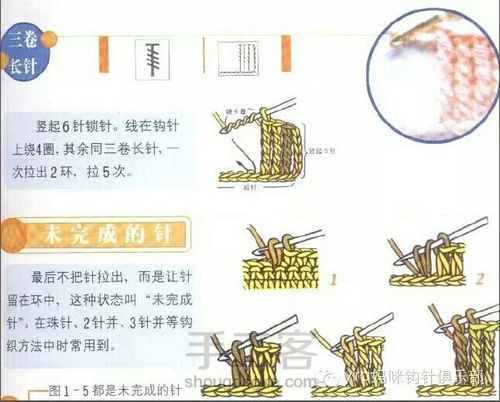 转载超详细新手必备钩针基础教程（2） 第1步