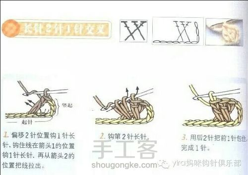 转载超详细新手必备钩针基础教程（3） 第14步