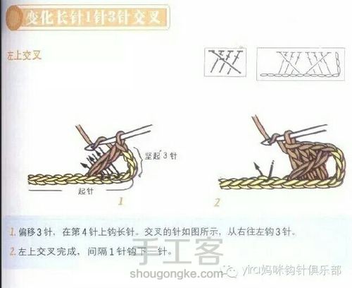 转载超详细新手必备钩针基础教程（3） 第15步