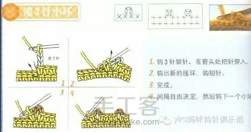 转载超详细新手必备钩针基础教程（3） 第3步