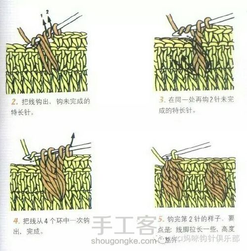 转载超详细新手必备钩针基础教程（4） 第12步