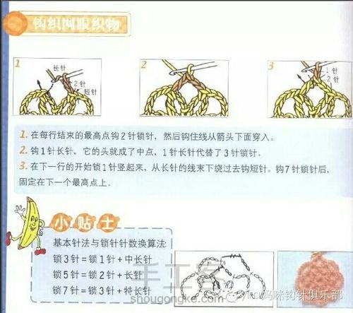 转载超详细新手必备钩针基础教程（6） 第1步