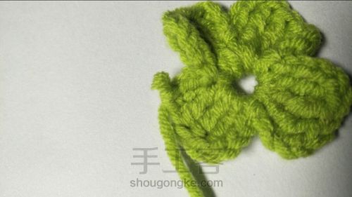钩针四叶草书签(转载) 第7步