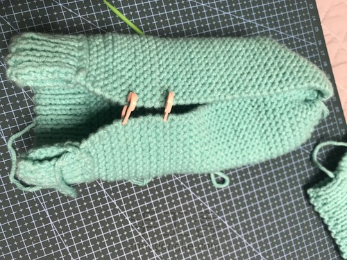 搓板针毛线手套 第13步