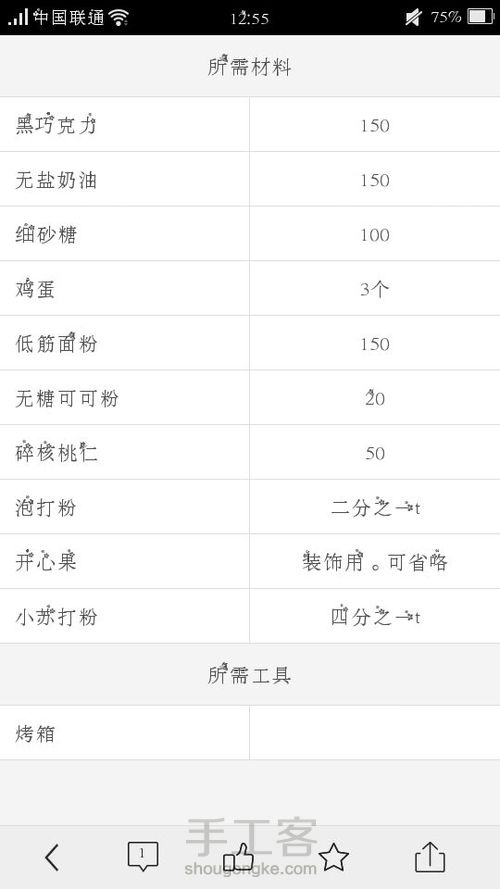 布朗尼蛋糕「转载」 第1步
