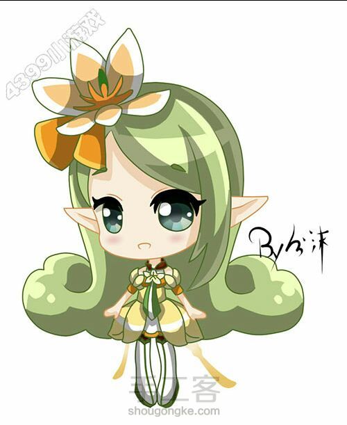 教你画小花仙精灵王 第1步