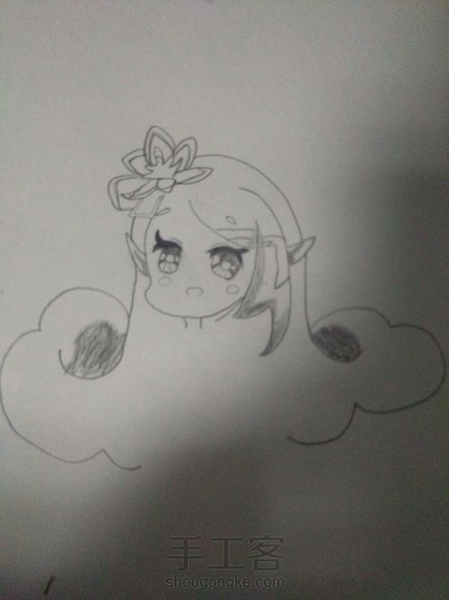 教你画小花仙精灵王 第4步