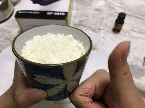 和风陶瓷杯蜡 第2步