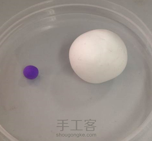 粘土手工教程 DIY粘土渐变玫瑰 第2步