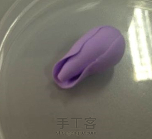 粘土手工教程 DIY粘土渐变玫瑰 第5步