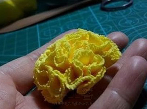 粘土手工课程 DIY粘土康乃馨 第6步