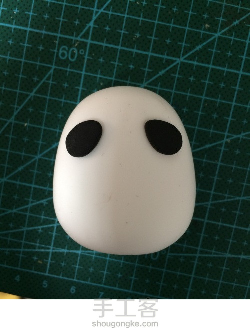 粘土手工课程 DIY粘土小胖版熊猫 第2步