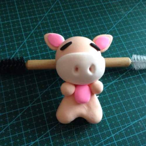 粘土手工课程 DIY十二生肖之生肖猪 第9步