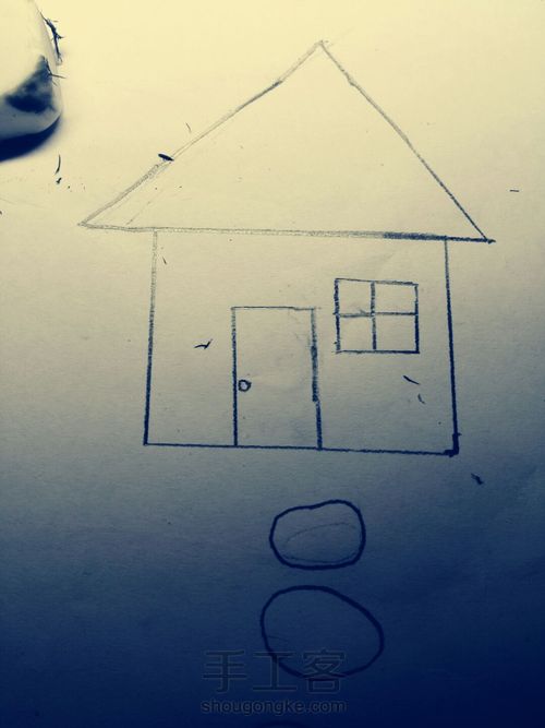 儿童画房子 第3步