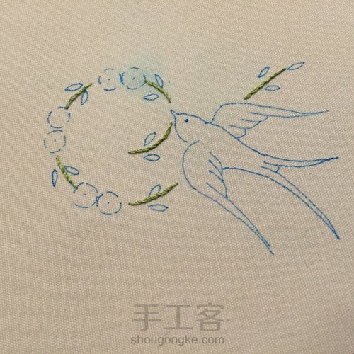 束口小包 第2步