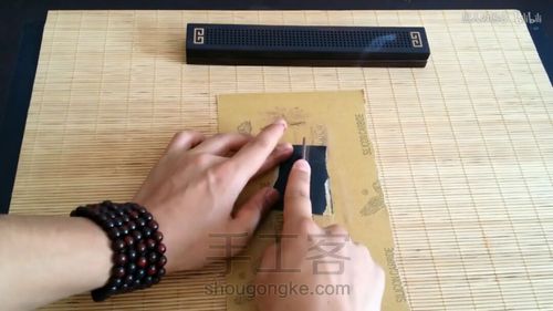 愚心手作木质书签刻字镶银教程 第10步