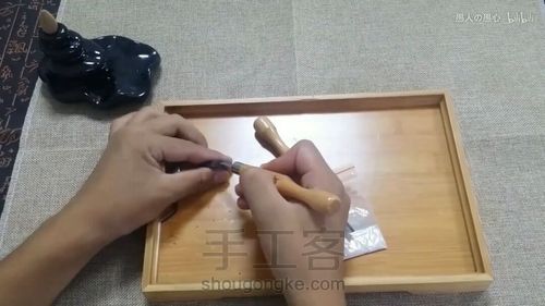 木艺滴胶吊坠,为你留住一朵花的春天 第12步