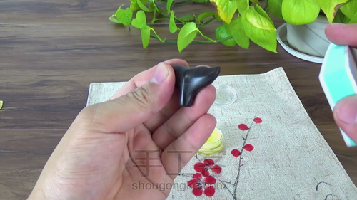 大鱼海棠同款鱼尾钥匙扣，檀木钥匙扣 第8步