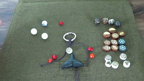 大鱼海棠同款鱼尾钥匙扣，檀木钥匙扣 第10步