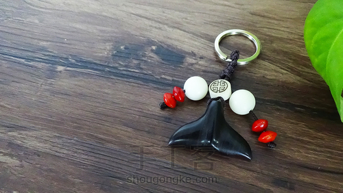 大鱼海棠同款鱼尾钥匙扣，檀木钥匙扣 第12步