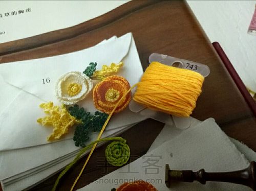 NO.2 冰岛罂粟含羞草的胸花教程的练习分享 第12步