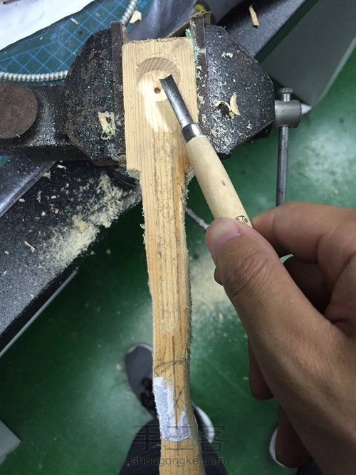 破木勺子 第2步