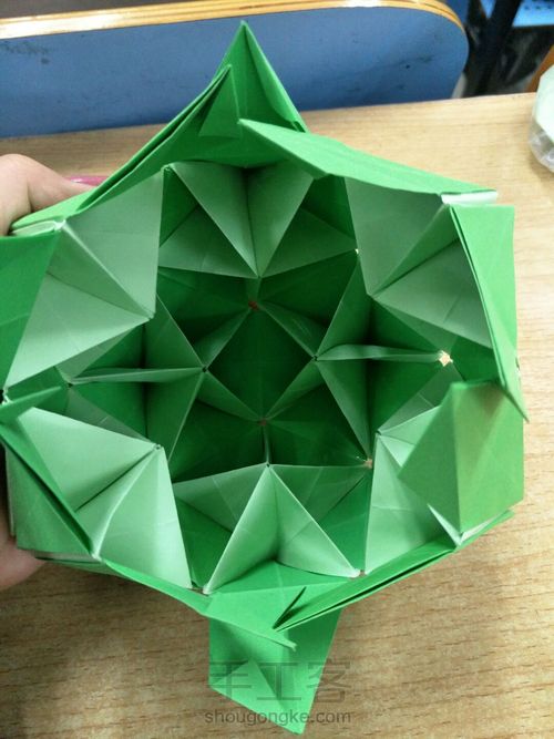 可张合的纸花球 第36步