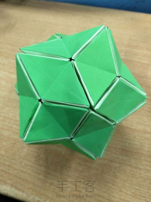 可张合的纸花球 第37步