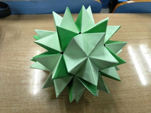 可张合的纸花球 第38步