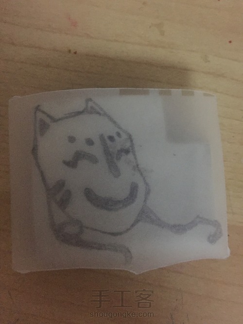 橡皮章---狐狸面具 第4步