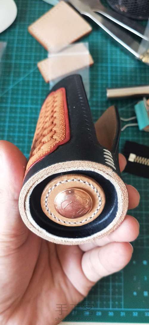 铠甲纹钥匙包 第8步