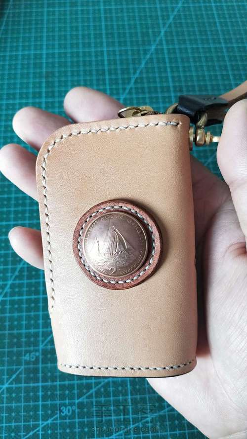 皮雕 车钥匙包 第15步