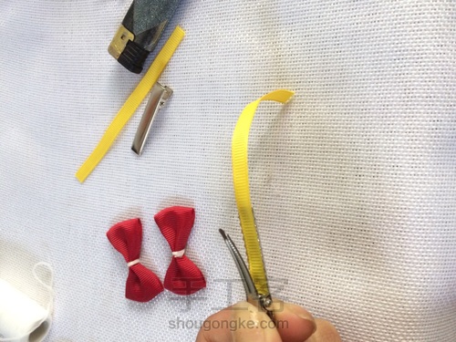 蝴蝶结发夹 第7步