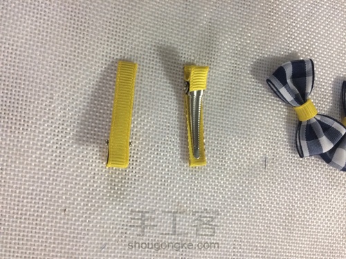 儿童蝴蝶结发圈发夹教程 第6步