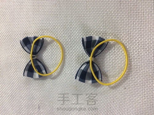 儿童蝴蝶结发圈发夹教程 第7步