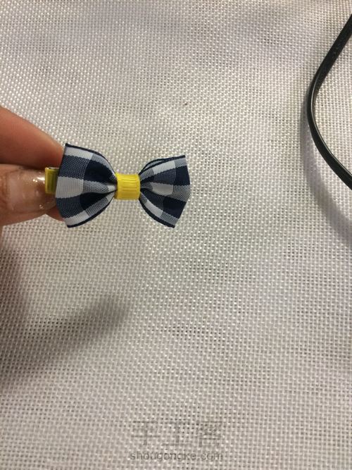 儿童蝴蝶结发圈发夹教程 第11步