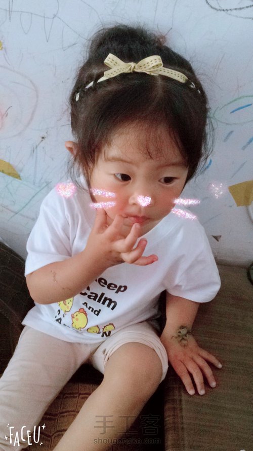 丝带蝴蝶结编发 第11步