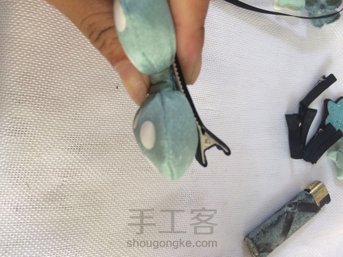 儿童精美六件套发夹教程 第10步