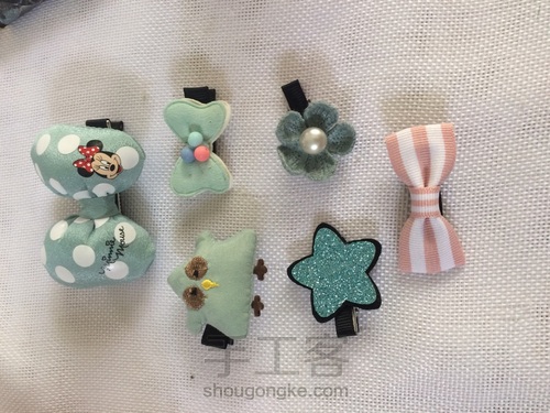 儿童精美六件套发夹教程 第21步