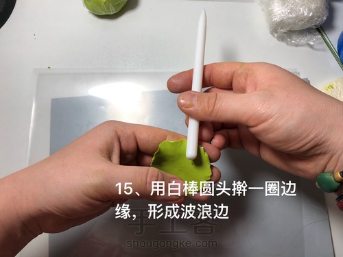 粘土花卉-荷花 第15步