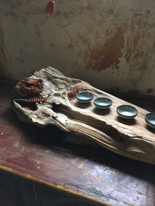 栈桥、流水、树林、宫殿，雕刻过程图 第9步