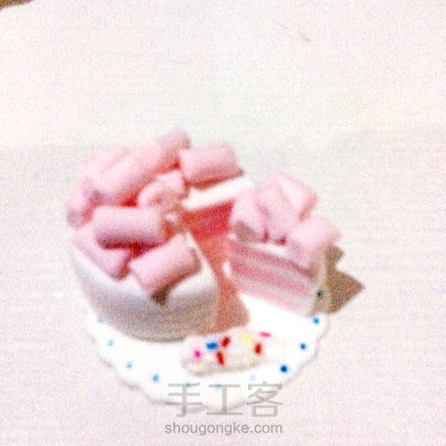 粘土食玩_棉花糖蛋糕😘😘😘😘😘😘我无聊😂 第28步