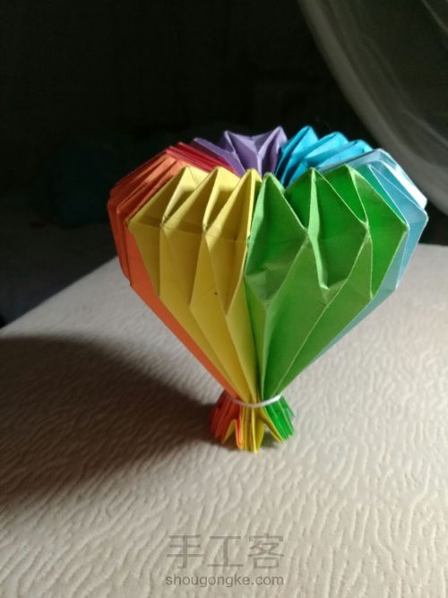 【阿喵】折纸热气球 第32步