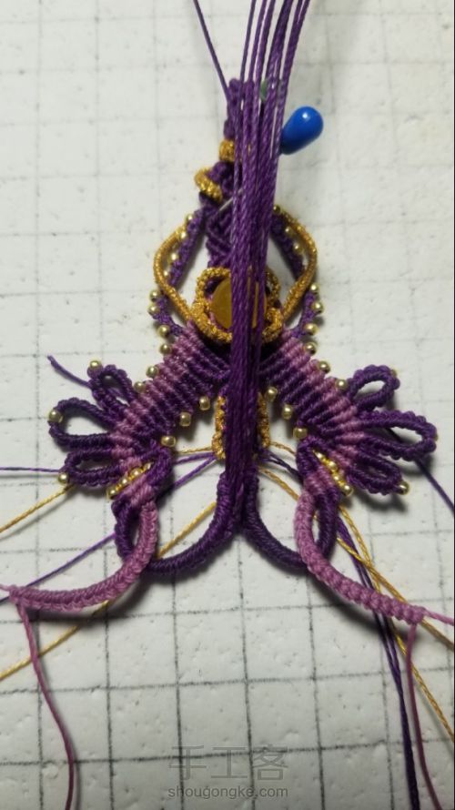 紫鸯-梦幻紫的巴洛克绳编项链 第47步