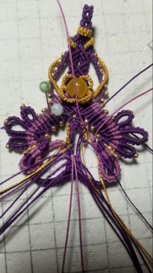 紫鸯-梦幻紫的巴洛克绳编项链 第50步