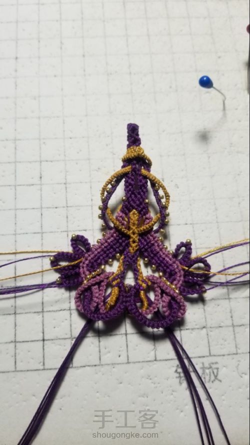 紫鸯-梦幻紫的巴洛克绳编项链 第56步