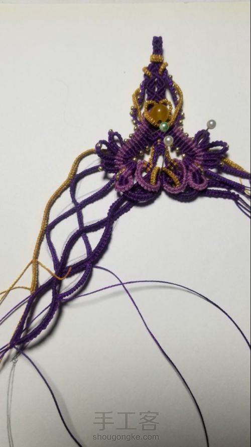 紫鸯-梦幻紫的巴洛克绳编项链 第59步