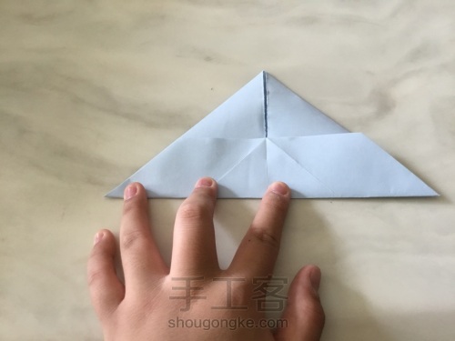 折纸手机架，最简单的做法 第7步