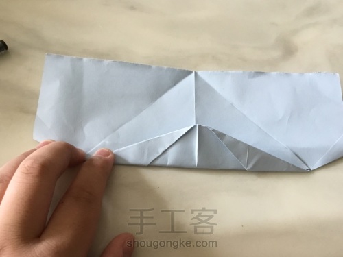 折纸手机架，最简单的做法 第12步